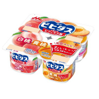 ビヒダスヨーグルト 白桃＋黄桃 4ポット
