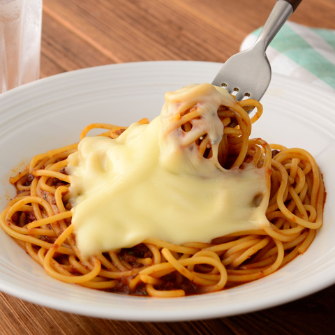 のせるだけ！モッツァレラスライスで贅沢パスタ