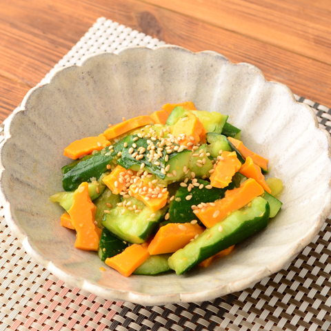 チーズときゅうりの旨辛和え