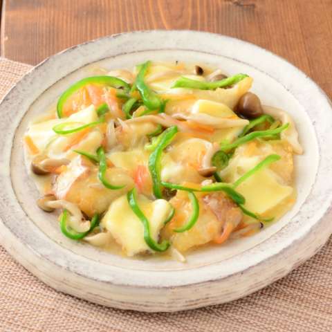 たらのチーズ野菜あんかけ～適塩～