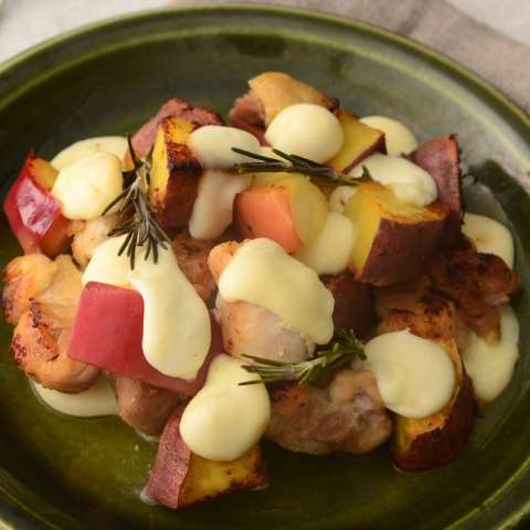 さつまいもとモッツァのチキングリル