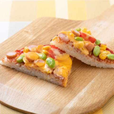 チーズたっぷりライスピザ