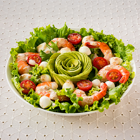 アボカドとえびのブーケサラダ