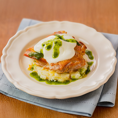 とろ～りモッツァレラのバジルチキンソテー