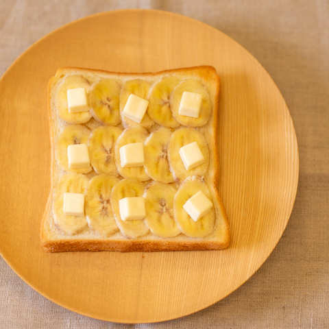 クリーミーはちみつバナナトースト