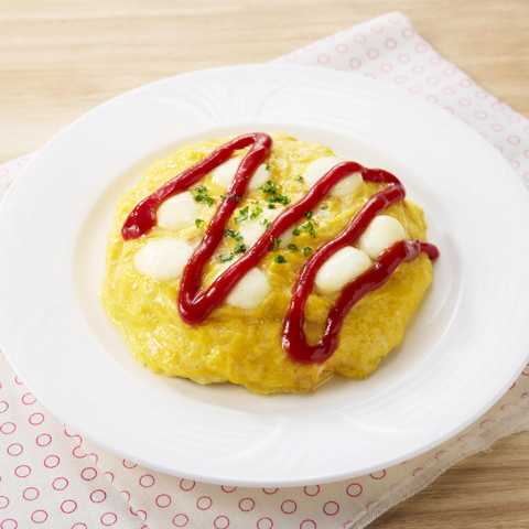 とろ～りひとくちモッツァレラのオムライス