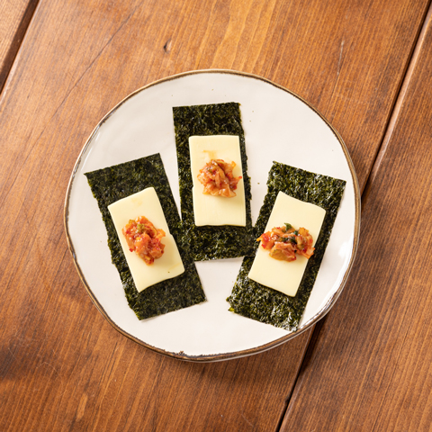 味付け海苔とチーズの簡単おつまみ