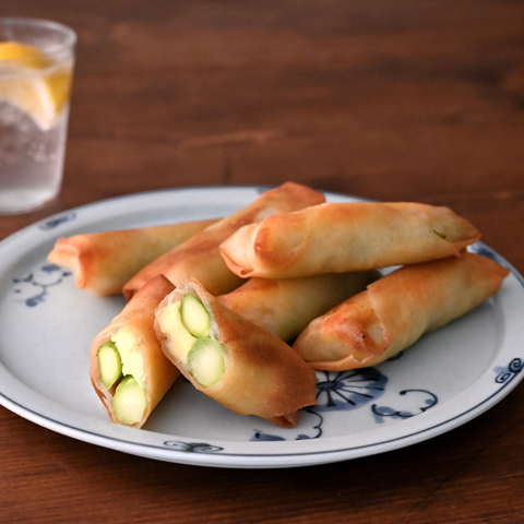 グリルチーズの簡単春巻き