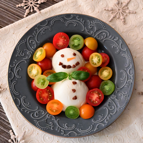 雪だるまカプレーゼ