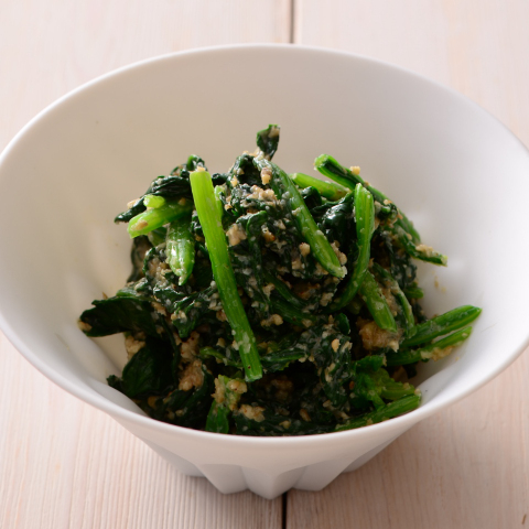 ほうれん草のミルクごま和え～ミルク生活～