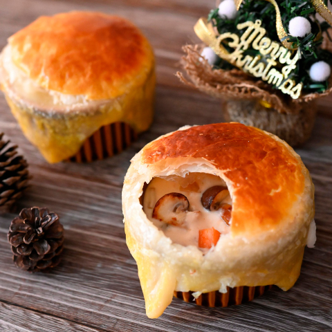 きのこのポットパイ