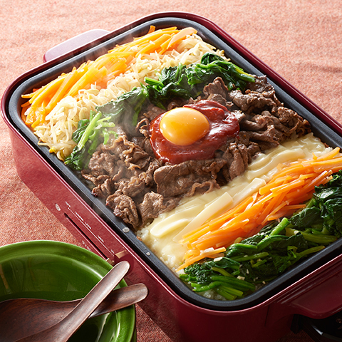 ホットプレートひとつで簡単！石焼風ビビンバ