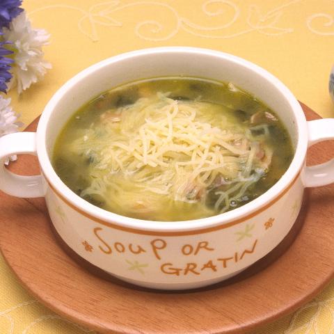 ほうれん草とひよこ豆のミネストローネ