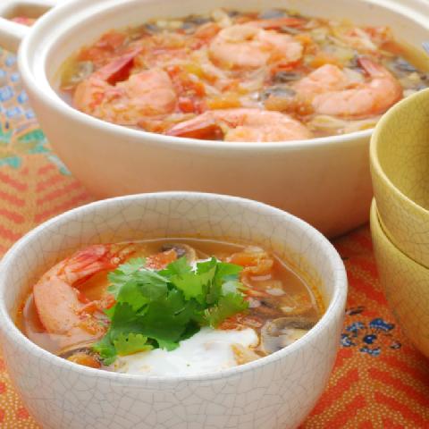 ホット&スパイシー　お手軽トムヤムクン風スープ