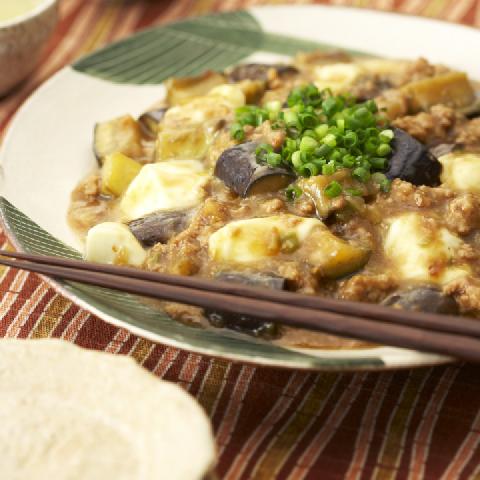 モッツァレラのとろける麻婆なす