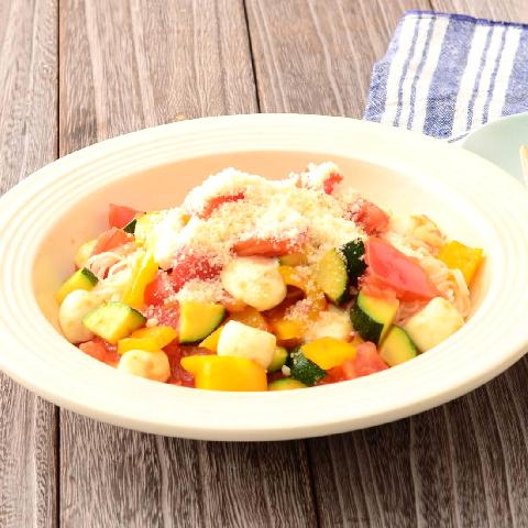 ひとくちモッツァレラのラタトゥイユそうめん～適塩～