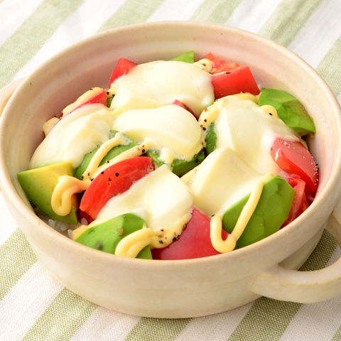 レンジで簡単　もちとろモッツァレラのドリア～適塩～