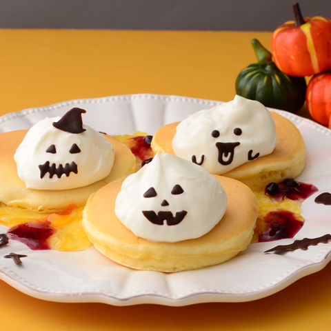 パルテノおばけのハロウィンホットケーキ