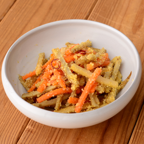 パルメで減塩　ごぼうと人参のきんぴら